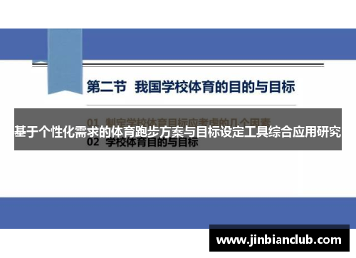 基于个性化需求的体育跑步方案与目标设定工具综合应用研究
